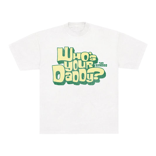 Who's Your Daddy Yellow Logo T-Shirt - White