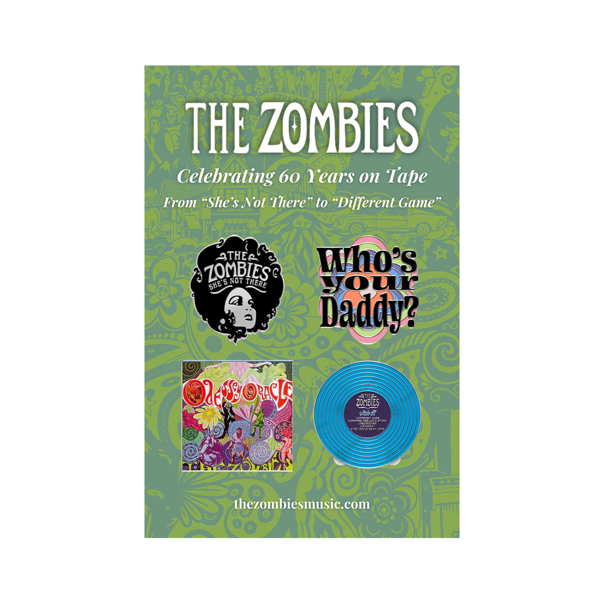The Zombies Enamel Pin Set
