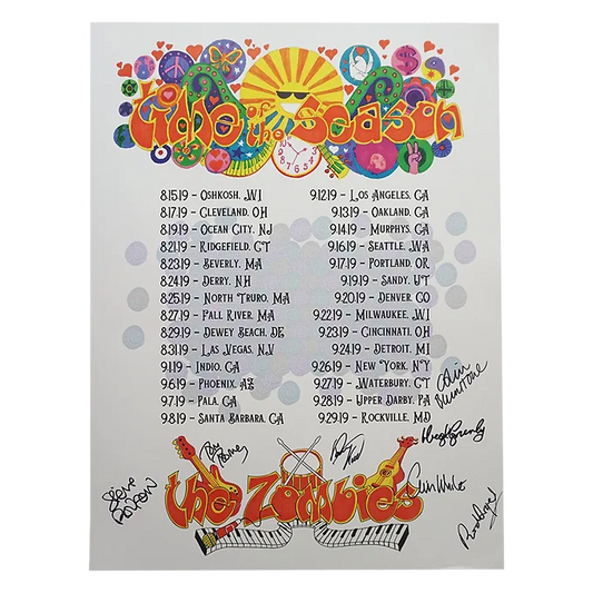 Time of the Season 50th Anniversary Tour Poster - SIGNED