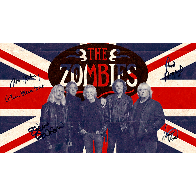 Zombies Union Jack Poster - SIGNED